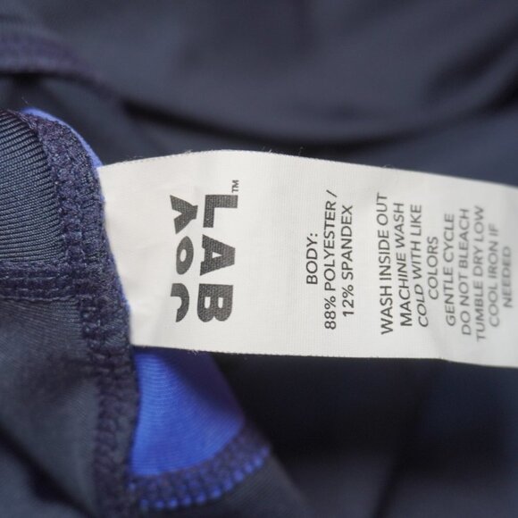 Joy Lab Womens Navy Blue And Green Leopard Mesh Yoga Workout Leggings Size XL - Picture 6 of 6